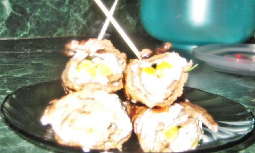 Рецепт печеночных рулетиков