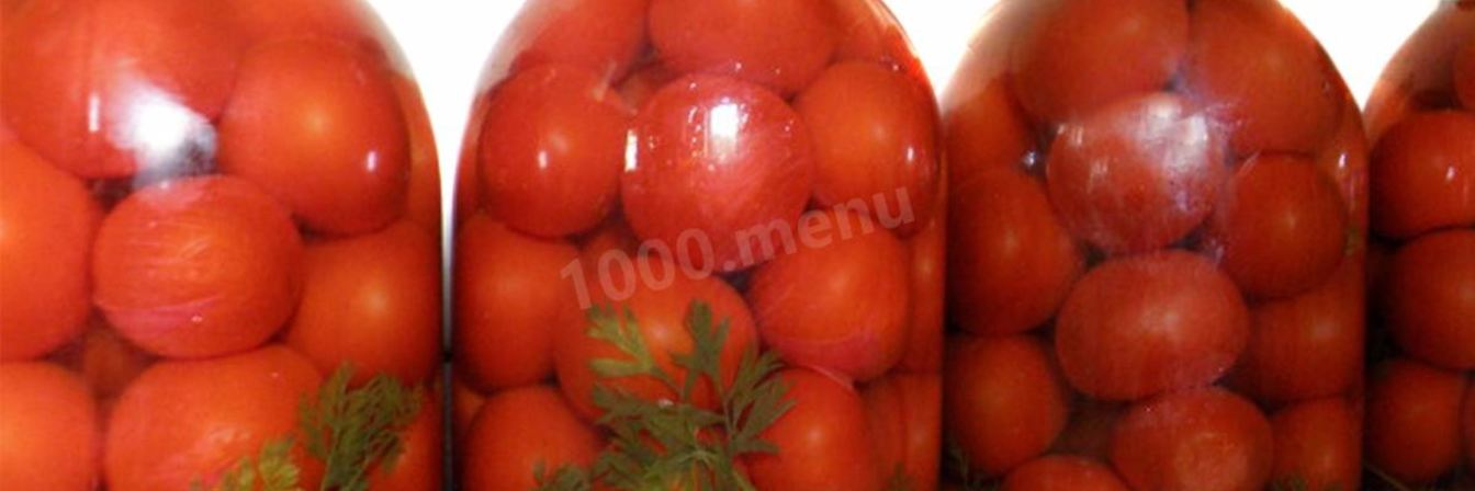 Помидоры с ботвой и чесноком