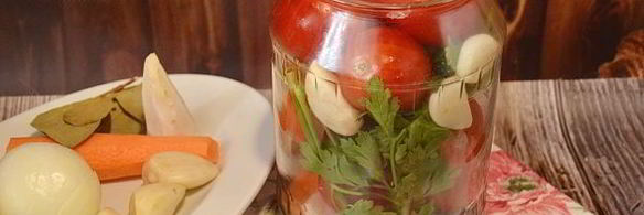 помидоры с петрушкой на зиму