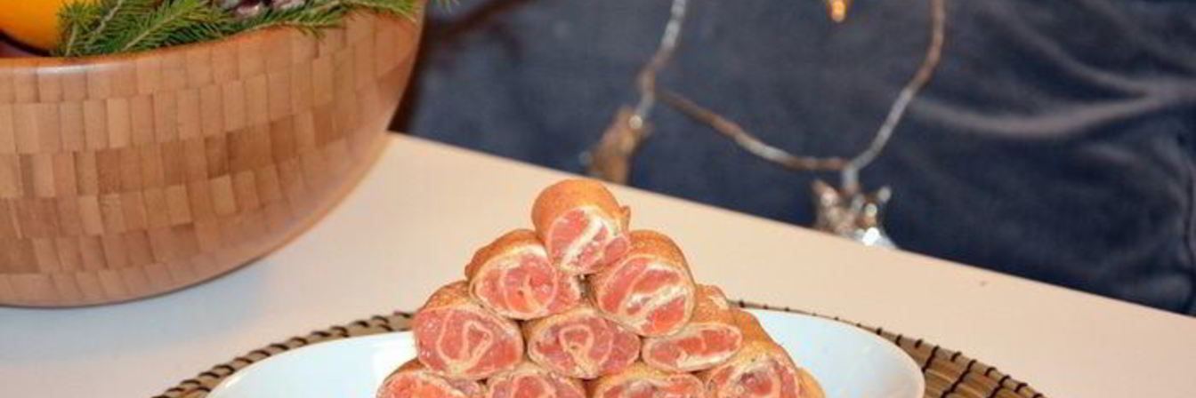 Блинные роллы с семгой