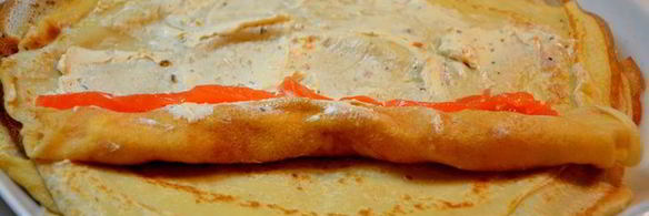 блинные роллы с семгой