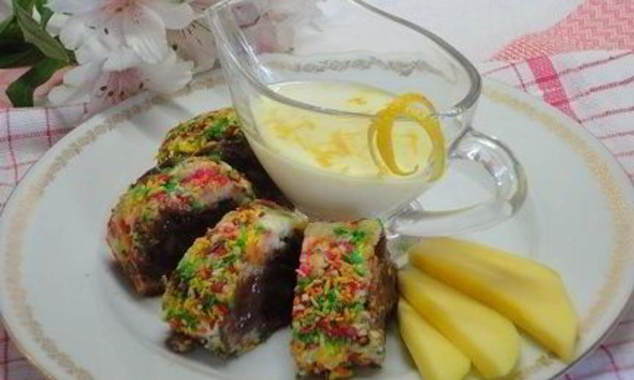 Рецепт десертных роллов тропикана