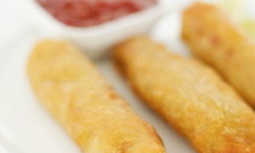 Рецепт китайских весенних роллов с креветками и бобовыми проростками