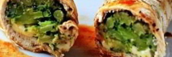 куриные роллы, фаршированные брокколи и сыром