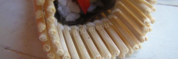 постные роллы с огурцом