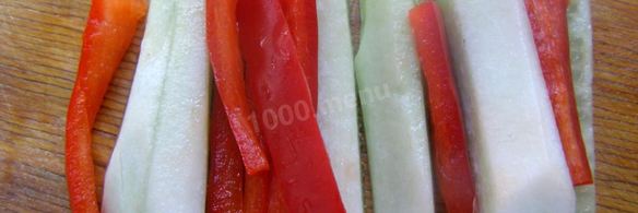 постные роллы с огурцом