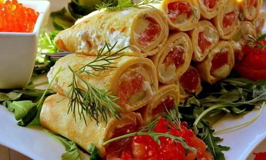 Рецепт роллов из омлета