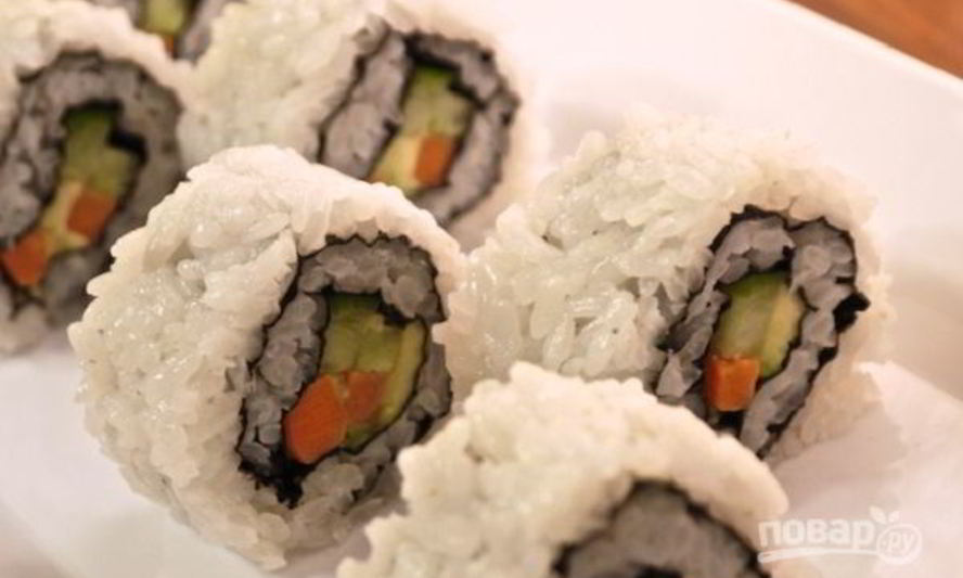 Рецепт роллов овощных