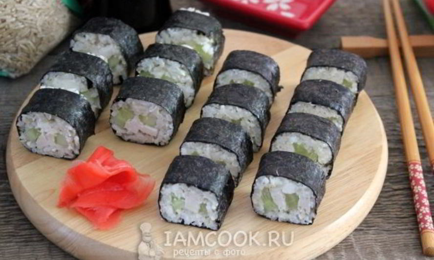 Рецепт роллов с бурым рисом