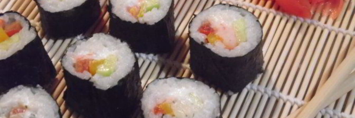 Роллы с креветками