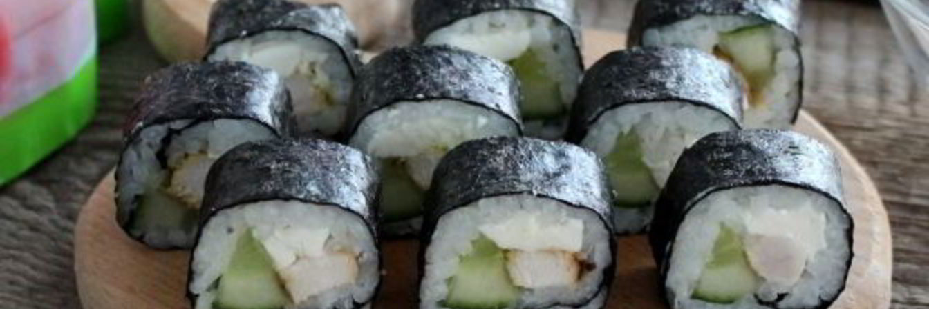 Роллы с курицей