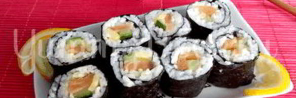 роллы с семгой