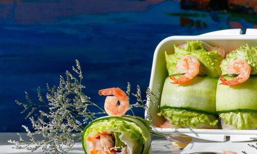 Рецепт спринга-роллов с кальмарами и тунцом