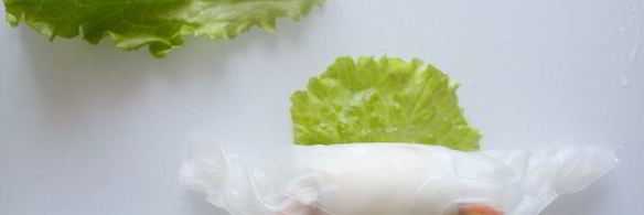 спринг-роллы с кальмарами и тунцом