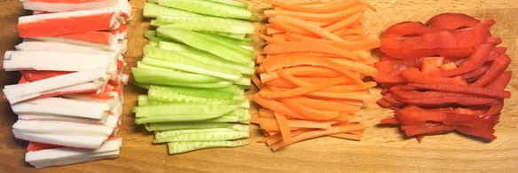 спринг-роллы с крабовыми палочками