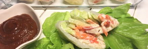 спринг-роллы с крабовыми палочками