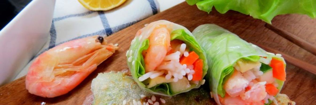 Спринг-роллы с креветками