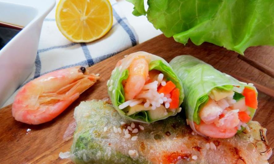 Рецепт спринга-роллов с креветками