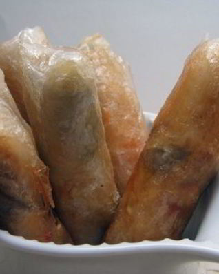 Спринг-роллы с курицей и грибами