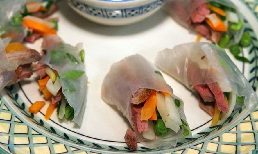 Рецепт спринга-роллов с уткой