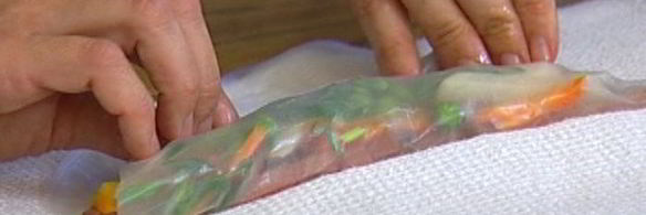 спринг-роллы с уткой