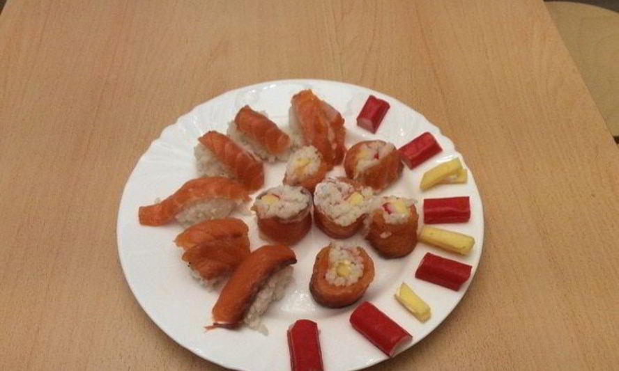 Рецепт суш и роллы большие