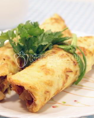 Картофельные рулеты с грибами