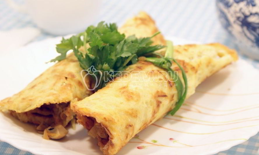 Рецепт картофельных рулетов с грибами