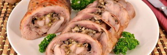 куриный рулет с орехами