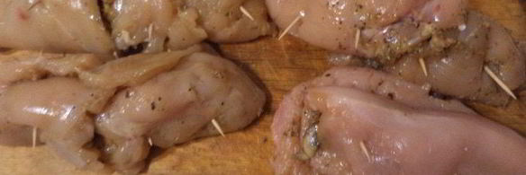 куриные рулетики с грибами