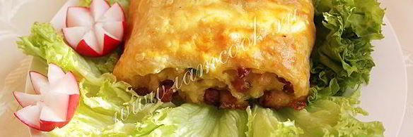 мекленбургский картофельный рулет со шкварками