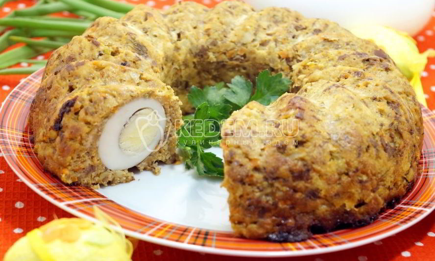Рецепт мясного рулета с яйцом