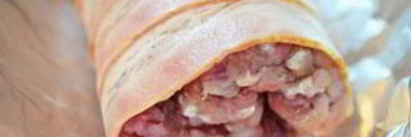 мясной рулет в беконе