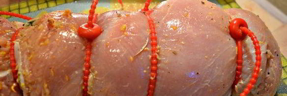 новогодний рулет из индейки