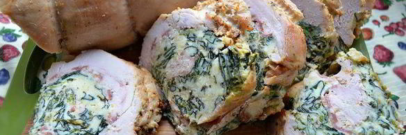 новогодний рулет из индейки