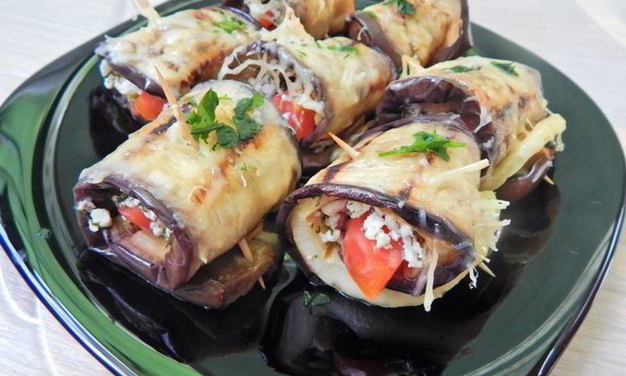 Рецепт овощных рулетиков с творогом