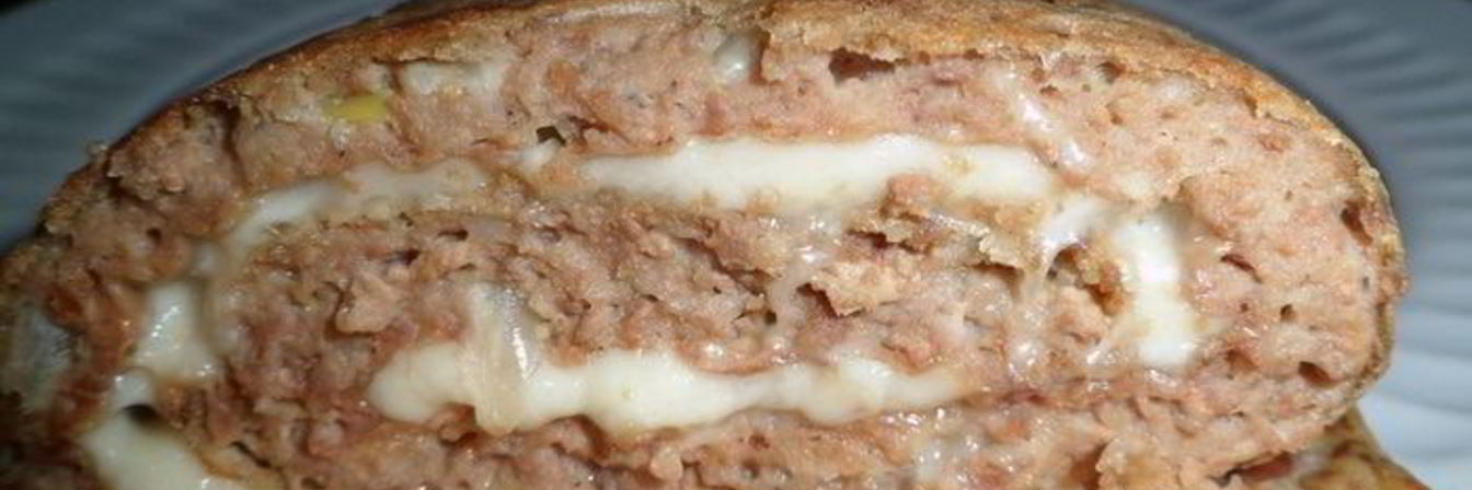 Печеночный рулет с сыром