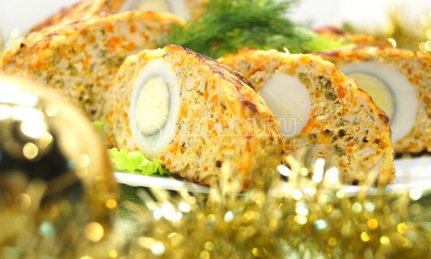 Рецепт рулета из курицы рождественский