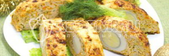 рулет из курицы рождественский