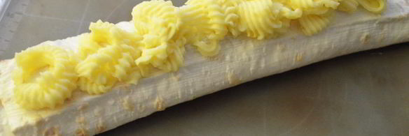 рулет из лаваша с картофелем и белыми грибами