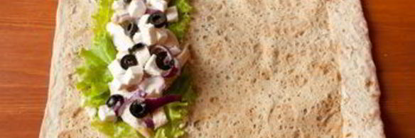 рулет из лаваша в греческом стиле