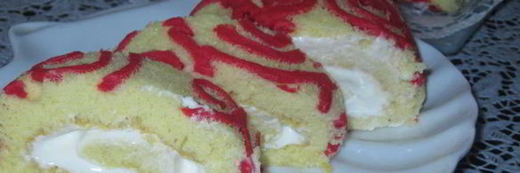 рулет с декоративным украшением