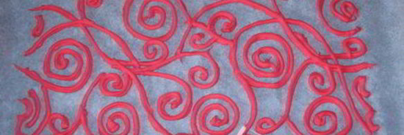 рулет с декоративным украшением