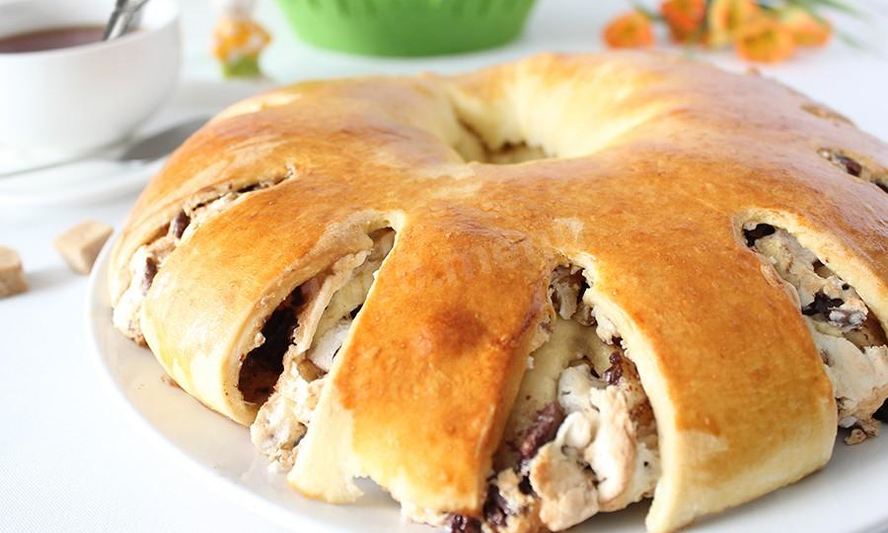 Рецепт рулета с орехами из дрожжевого теста