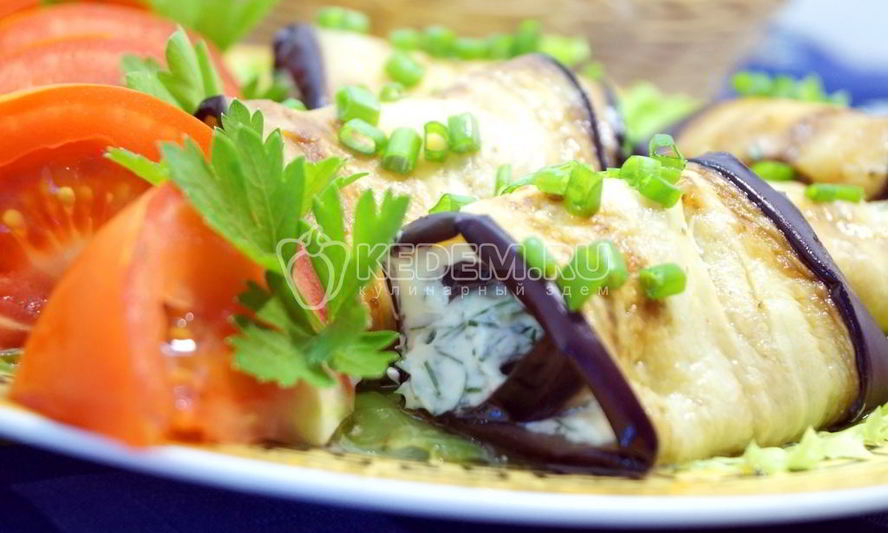 Рецепт рулетиков иза баклажанова с чеснокома мио