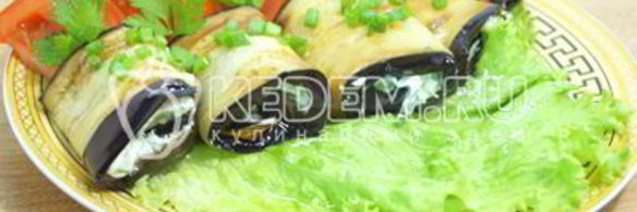 рулетики из баклажанов с чесноком мио