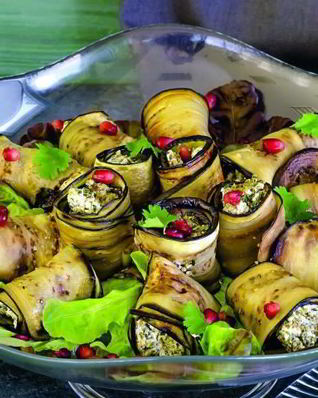 Рулетики из баклажанов