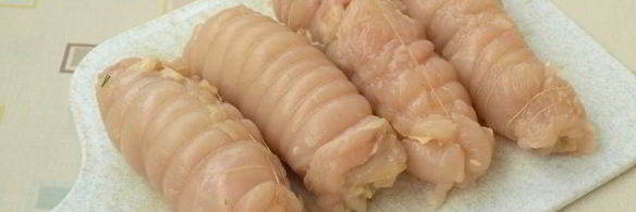 рулетики из куриной грудки