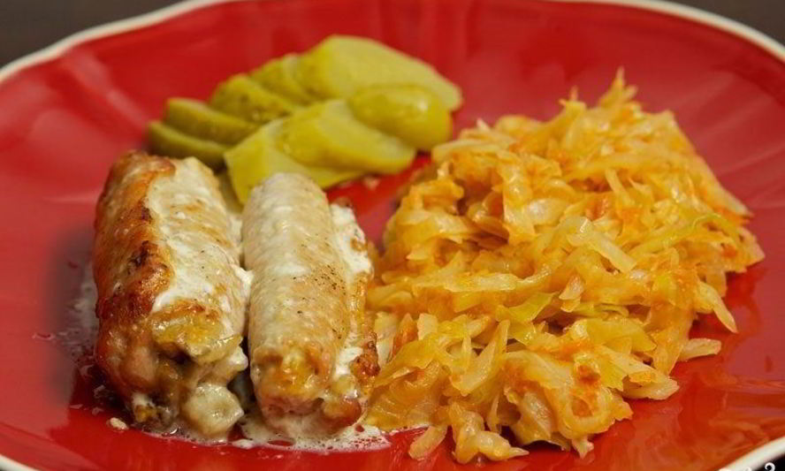 Рецепт рулетиков из свинины в духовке