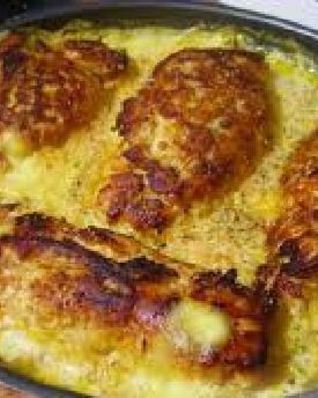 Рулетики в сливочном соусе